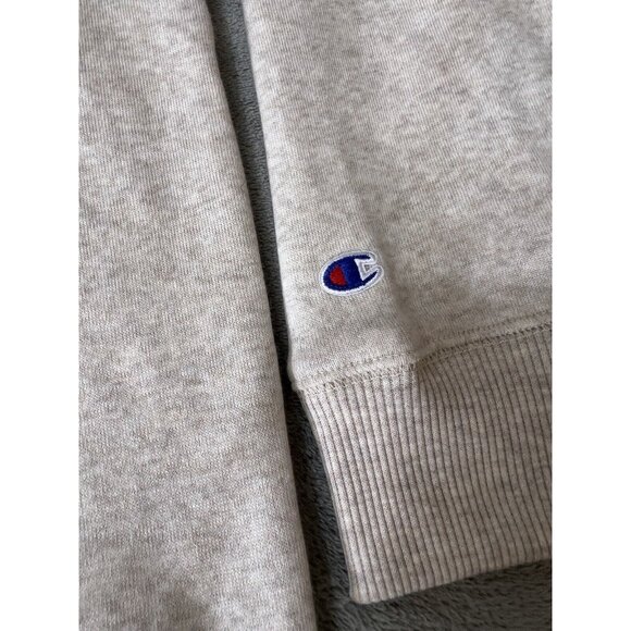 New Champion Pullover Sweatshirt Mens X Large Beige V neck  Knit Tri Blend 90s - Picture 2 of 6